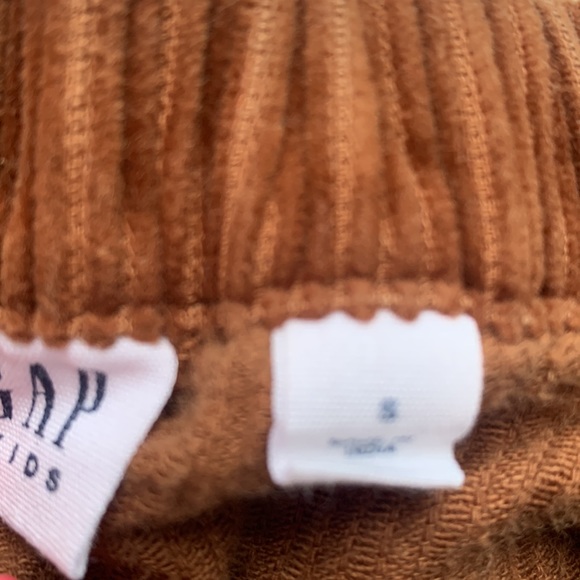 GAP 6/7 Brown Corduroy Skirt Small EUC  Elastic Waist - Picture 4 of 7